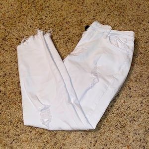 White Kancan Skinny Jeans - Ankle Length